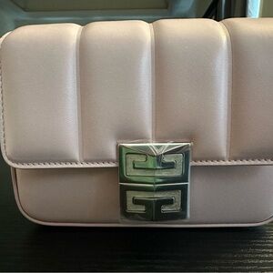Givenchy Blush Crossbody Bag with Silver Clasp